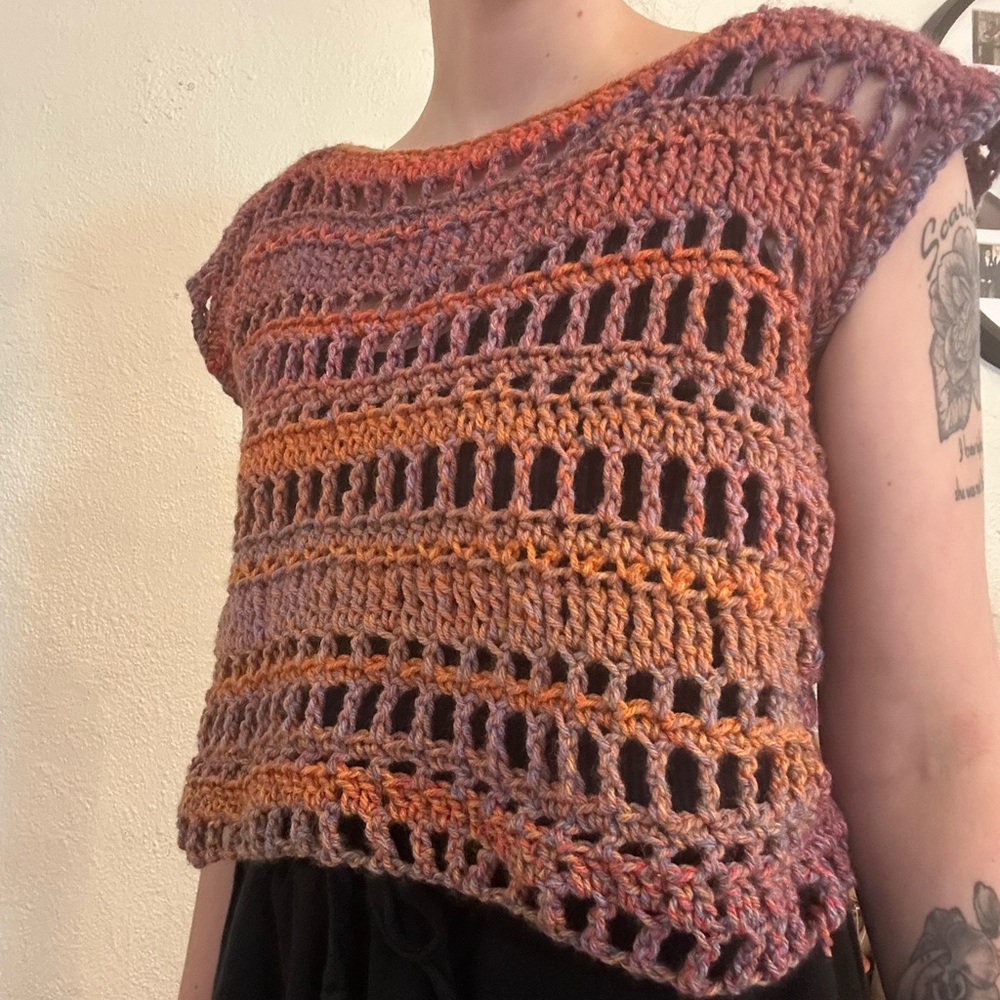 Crochet mesh cover 🧶